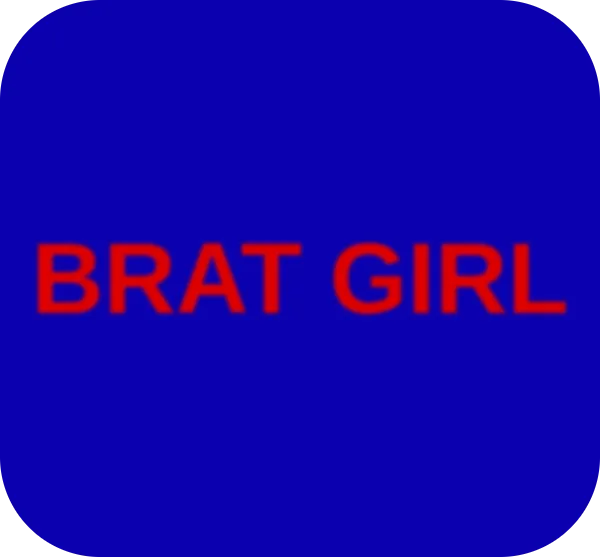 brat generator blue round by bratgeneration.com