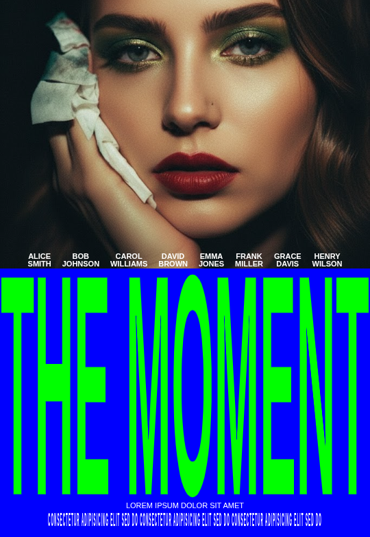 the moment poster generator example | bratgeneration.com